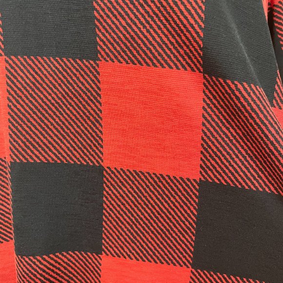 NWT HoneyMe Buffalo Plaid Checkered Red & Black Tunic Small - Picture 11 of 15